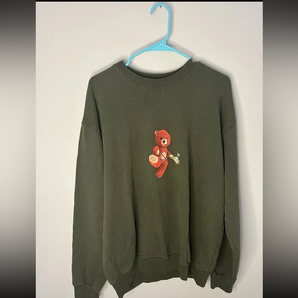 Travis Scott Astroworld teddy bear Crew neck sweatshirt